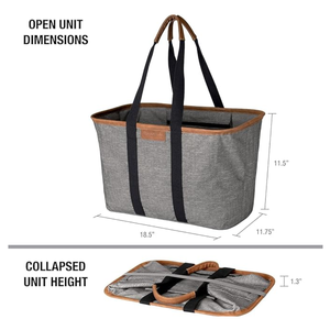 EcoBasket fourre-tout d'épicerie réutilisable rangement pliable organisateur de courses sac à provisions approvisionnement OEM du Vietnam - Product Image 2