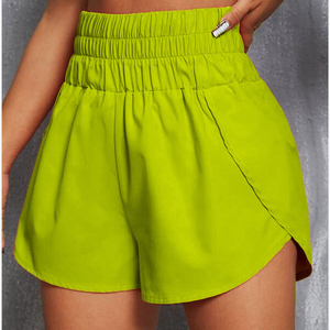 Shorts de sport taille haute pour femmes, respirants, haute élasticité, yoga, détente, écologiques, anti-rides, séchage rapide, personnalisables - Product Image 6