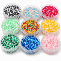 Perles de verre en forme de riz, couleur unie, 2mm 3mm, pour bracelets, colliers, fabrication de bijoux faits main, 10 grammes