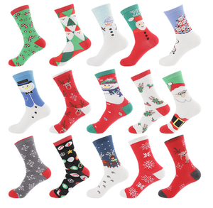 2024 nouveau Style décoration de noël chaussettes cadeau heureux drôle bas de noël pour enfants adultes - Product Image 2