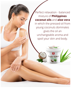 SwissMedicus 150ml Super Huile de Coco avec Aloe Vera, Soin Nourrissant Visage & Corps pour l'Hydratation de la Peau et des Cheveux, Utilisation Quotidienne, Origine Tchèque - Product Image 2