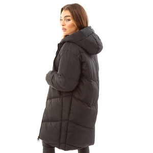 Respirant grande taille femmes noir longue surdimensionné fourrure à capuche fermeture éclair hiver Parka respirant grande taille femmes Parka veste - Product Image 2