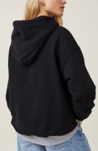 OEM/ODM Custom Printed Front 100% Cotton Oversized <b>Drop</b> Shoulder Heavyweight 500GSM Women's Hoodies Long Sleeve Streetwear - Product Image 3