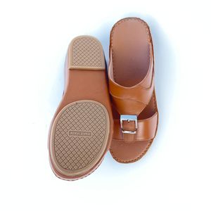 New Designs Sandals for Men <b>Slides</b> Footwear With OEM Service Unisex Slipper Arab Sandals Leather Shoes - Product Image 5