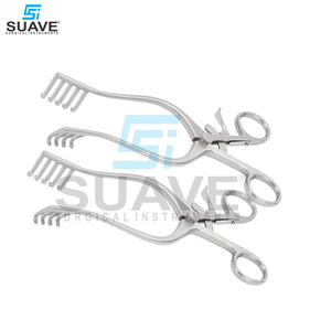 Retractor Weitlaner, Retractor de punta roma redonda de autorretención, instrumentos quirúrgicos veterinarios de SUAVE SURGICAL INSTRUMENTS - Product Image 6