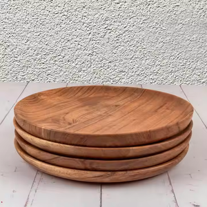 Nuevos estilos Placas de madera de acacia Placa de cargador de alta calidad Placa de madera maciza Tamaño personalizado Artesanías hechas a mano por glowin fashion - Product Image 5