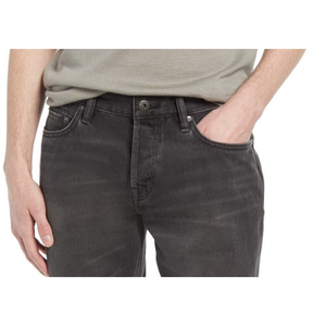 AllSaints Streetwear <b>High</b>-<b>Waist</b> Raw Hem <b>Denim</b> <b>Shorts</b> Breathable Canvas with Distressed Print Y2K StyleCargo Print Washed <b>Black</b> - Product Image 5