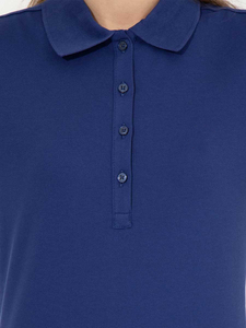 Wholesale <b>Women's</b> <b>Polo</b> Shirts Cotton 3 Button <b>Long</b> <b>Sleeve</b> Tops Cool Shirt Business Casual Plain Wholesale Blue <b>Polo</b> Shirts - Product Image 4