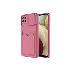 Étui porte-cartes en silicone avec cordon pour A22 4G, design antichoc, fente pour carte, coque arrière de protection premium, vente au détail - Product Image 1