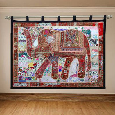 Decorazione Murale In Tessuto Patchwork Indiano Boho, Arte Murale, Arazzo Indiano Fatto A Mano, Regalo Da Appendere Alla Parete Indiano Per Lei - Italia