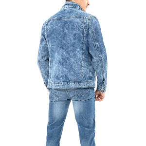 <b>Mens</b> <b>Black</b> <b>Denim</b> <b>Jacket</b> OEM Manufacturer Soft Cotton Outerwear Modern Slim Fit Apparel for International Buyers - Product Image 3