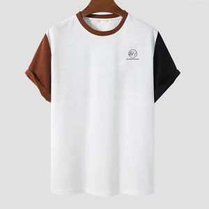 เสื้อยืดผู้ชายดีไซน์ไม่ซ้ำใคร ทรงหลวม พิมพ์ลาย ราคาขายส่ง สินค้ามาใหม่ ผ้าฝ้าย 100% แห้งเร็ว - Product Image 1