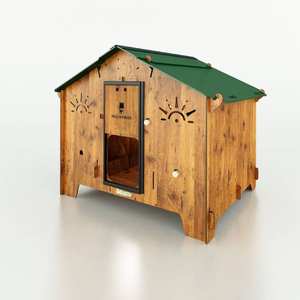 Cucciolotta Polly Farm 2XL Quadrate Solid Made in Italy High Quality Hpl Laminate External Resistant House Chicken Coop - Product Image 1