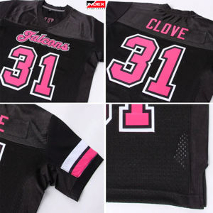 Maillot de football américain avec logo personnalisé de haute qualité Nouveau design avec manches courtes respirantes Prix raisonnable - Product Image 3