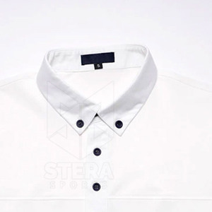 เสื้อยืดโปโลผู้ชายผ้าฝ้าย100% ลายสีตัดกัน - Product Image 3