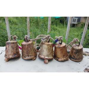 โมบายระฆังโลหะวินเทจทำมือ 5 ชิ้น ขนาด 72 ซม. สำหรับตกแต่งแขวน - Product Image 1