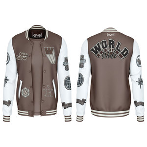 แจ็คเก็ตบอมเบอร์แจ็คเก็ตเบสบอลของผู้ชายเสื้อแจ็คเก็ตแบบปักโลโก้ตามสั่งสำหรับฤดูหนาว - Product Image 3