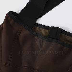 Collants à bretelles de cyclisme de luxe 100% polyester doux flexible grande taille unisexe anti-transpiration ergonomique conçu pour un confort maximal - Product Image 4