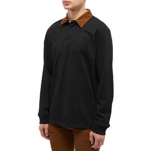 Camisa de Manga Larga con Cuello Personalizado, 100% Algodón, Corte Holgado para Hombre, Polo 2026 - Product Image 1