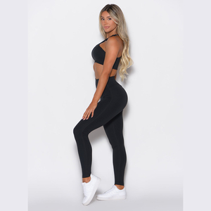 Legging de sport décontracté pour femme, tendance, hiver, sans couture, doublé en polaire, avec cordon de serrage et poches zippées - Product Image 3