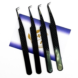 Pinzas de pestañas antiestáticas de precisión de acero inoxidable de Color personalizado respetuosas con el medio ambiente, aislamiento de megavolume, punta afilada - Product Image 2