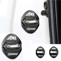LUMA Style populaire Boucle de protection de serrure de porte de voiture en acier inoxydable 3/5 portes pour Suzuki Jimny Sierra JB64 JB74 19-24 Logo