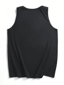 Camiseta de hombre de peso pesado de entrenamiento informal transpirable personalizada, ajustada para Fitness camiseta sin mangas, deportes musculares, gimnasio - Product Image 4