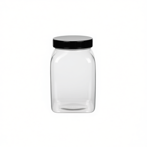 Burkle GmbH Wide Neck <b>Square</b> PETG Jar for Laboratory Chemical and Oil Transfer Premium Quality Laboratory Bottles - Product Image 2