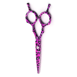 Ciseaux de coupe de cheveux enduits de papier ciseaux de cheveux de Salon en acier en métal de lame droite avec le double repos de doigt - Product Image 5