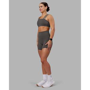 Pantalones Cortos Fusion Ultra High-Rise 6 con Bolsillos - Dark Storm Transpirables - Product Image 5