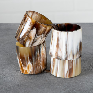 Anneaux de serviette en corne de buffle, écologiques, en stock, pour hôtels, restaurants, mariages, événements, fêtes, personnalisables - Product Image 6