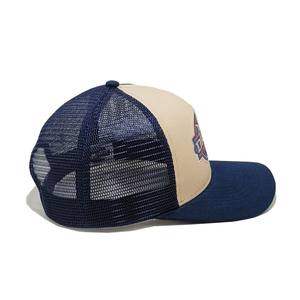 Custom Whiskey Woven Logo Trucker Hat Mesh Back <b>Vintage</b> <b>Cap</b> for Promotions 6 Panel Vietnam OEM Gorras Hot Sale Unisex Sports <b>Cap</b> - Product Image 3