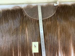 Cheveux vierges avec dentelle frontale 13x6, origine suisse HD, boucles articulées, cuticules, couleur brune, cheveux bruts - Product Image 4