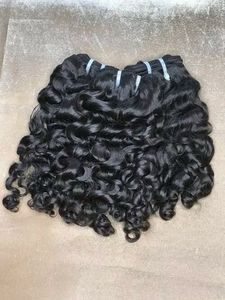 Venta al por mayor de extensiones de cabello Remy indio virgen modelo de cuerpo cutícula alineada suelta onda profunda paquetes rizados cabello humano Afro vietnamita - Product Image 4