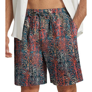 2025 Logo personnalisé hommes confort, ceinture élastique Shorts décontractés hommes rayé été en gros hommes Shorts en coton - Product Image 1