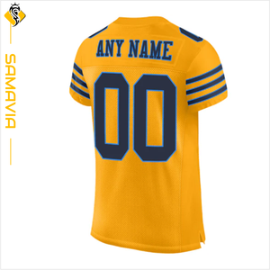 Camiseta de fútbol americano Equipo Camiseta de fútbol americano Tela de poliéster Uniforme personalizado Top Listo para enviar - Product Image 2