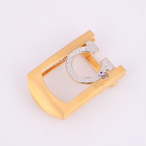 Boucle de ceinture de luxe en or jaune 14KT avec diamant cultivé en laboratoire pour hommes Accessoire de mode personnalisé élégant et durable de haute qualité - Product Image 2