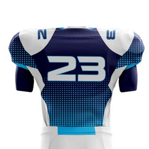 Uniforme de fútbol americano juvenil Conjunto de equipo de diseño personalizado Tela de poliéster Malla transpirable Secado rápido Fábrica OEM - Product Image 6