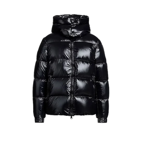 Blouson matelassé pour homme, col montant, manteau d'hiver brodé, fermeture éclair frontale, 100 % nylon, vêtement d'extérieur grande taille, mode décontractée - Product Image 3