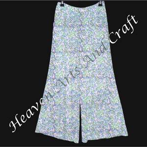 Hand-Block-Print Organic Cotton Palazzo Pants Boho Elastic Waist Casual Wide Leg Style High Waist Type 100% Cotton Printed - Product Image 3