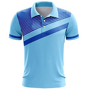 Polo d'été classique pour hommes avec fermeture à deux boutons Chemise de golf élégante en piqué à la mode à manches courtes - Product Image 3