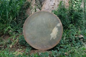 Handmade Traditional Shamanic Rawhide Drum with Drumstick Traditional <b>Musical</b> Instrument <b>Accessory</b> Professional Crystal Shine - Product Image 2