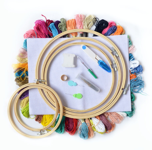 Perlengkapan Sulaman Jahit Tangan <span class=keywords><strong>DIY</strong></span> <span class=keywords><strong>Set</strong></span> <span class=keywords><strong>Cross</strong></span> <span class=keywords><strong>Stitch</strong></span> untuk Pemula - Product Image 1