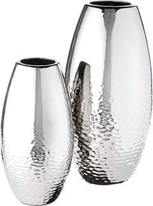 Luxury Home Decor Aluminum Silver <b>vase</b> for Unique Design <b>Vase</b> for Corner <b>Table</b> <b>Vase</b> Room Decoration - Product Image 4