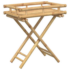 Bamboo <b>Folding</b> <b>Tray</b> <b>Table</b> for Outdoor Use - Product Image 2