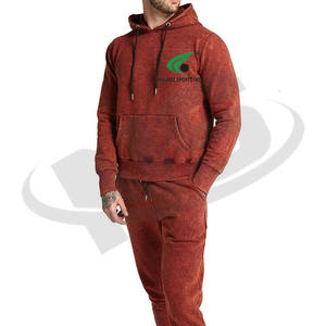 Gran oferta, chándal Vintage desgastado con lavado ácido, Sudadera con capucha ajustada de gran tamaño, pantalones de chándal, moda de dos piezas para hombres - Product Image 2