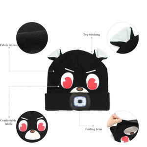 High Quality Unisex Winter Knitted Cap Solid Color Polyester Beanie Wholesale Winter Knitted Fashion Hip Hop Black Color <b>Hat</b> - Product Image 4