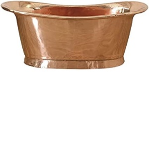 Bañera de Metal de cobre personalizada para adultos, bañera independiente - Product Image 1