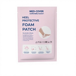 MED-COVER Patch en mousse protecteur de talon, coussin de soulagement de la pression pour les pieds, prévient les plaies au talon, certifié ISO - Product Image 1