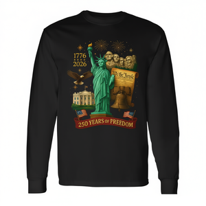 T-Shirt Promozionale a Maniche Lunghe 'Noi il Popolo' 250 Anni di Libertà 1776-2026 per il 250° Anniversario - Product Image 2